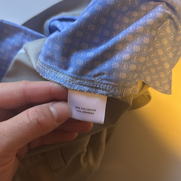 Peter Millar Men's Gray Flat Front Shorts - Picture 6 of 6